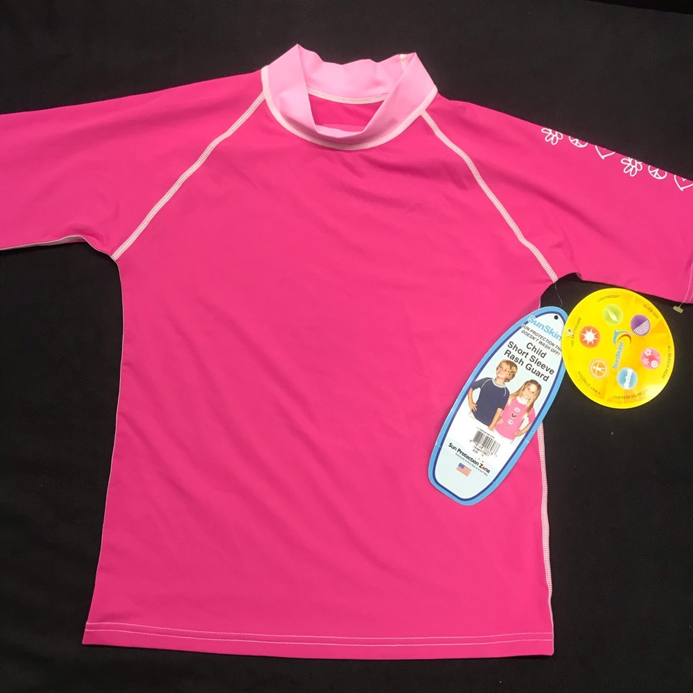 Sun Protection Zone Girl Swimwear Rash Guard sz 12